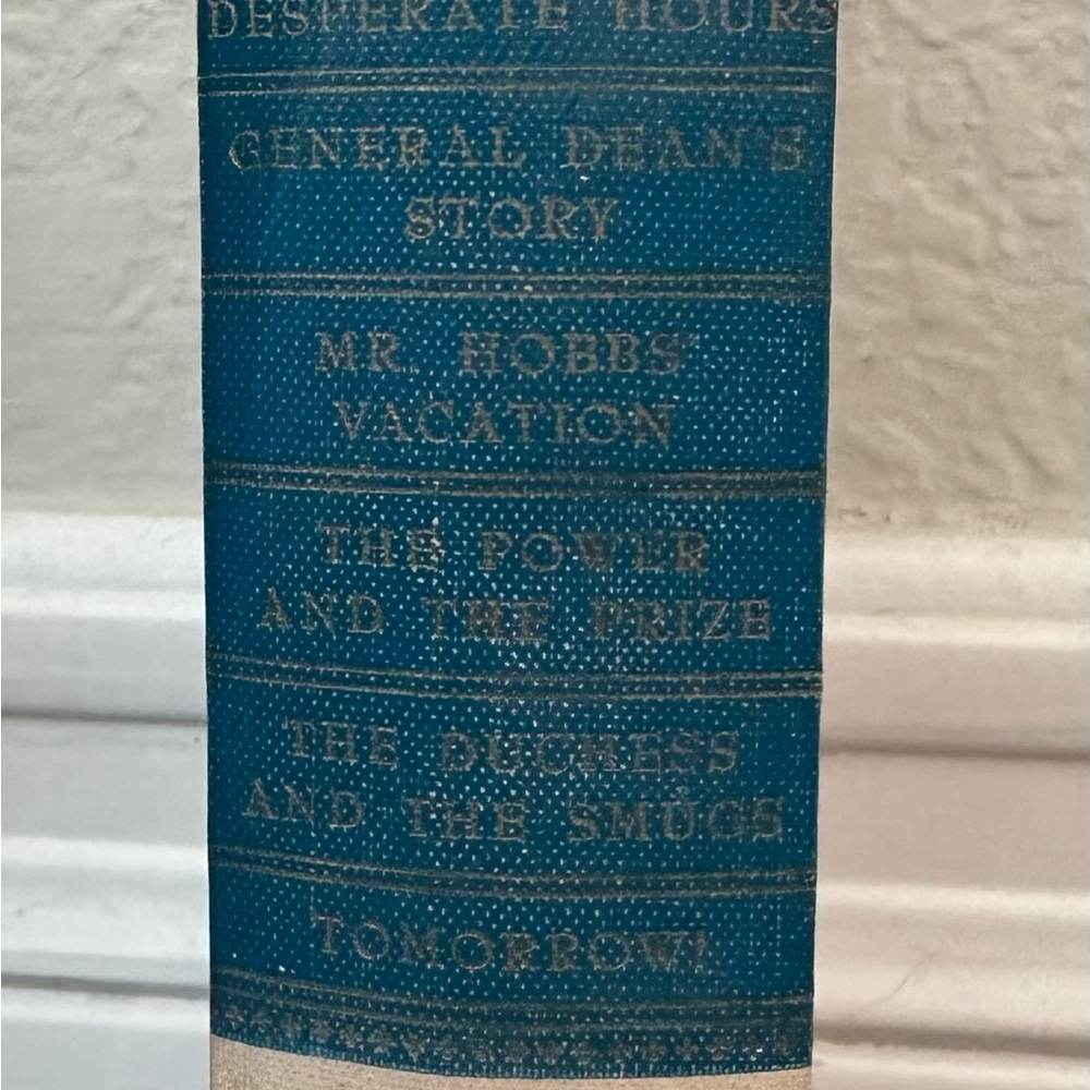 Blue Classic Hardcover Book Set with Textured Spines